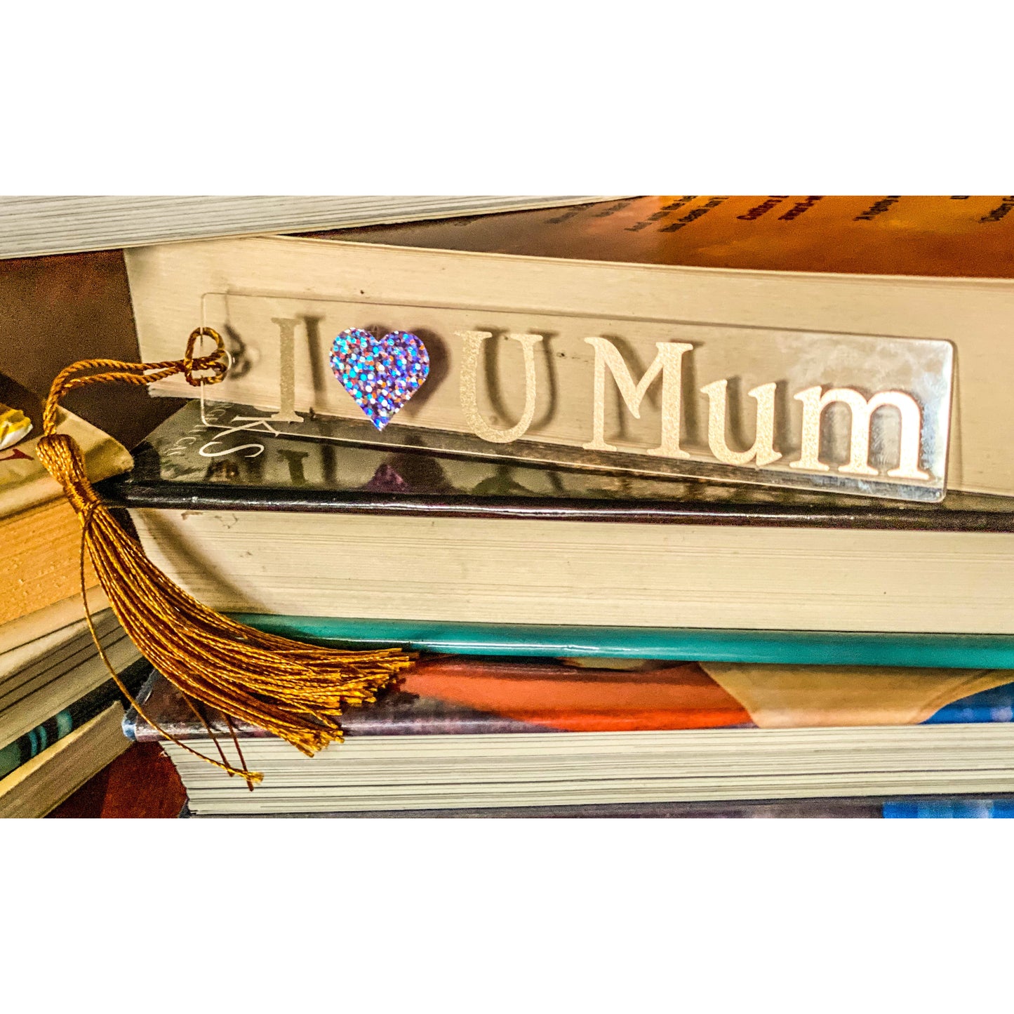 I love U Mum Boxed Bookmark